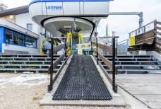 Rampa d'accesso alla stazione a monte